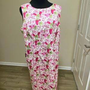 Floral cotton sheath dress